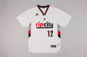 Maillot De Basket Portland Trail Blazers LaMarcus Aldridge 12 City Edition Manches Courtes Blanc